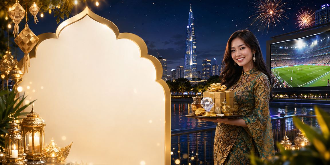 Penonton bertaruh sukan virtual di Kuala Lumpur dengan motif batik